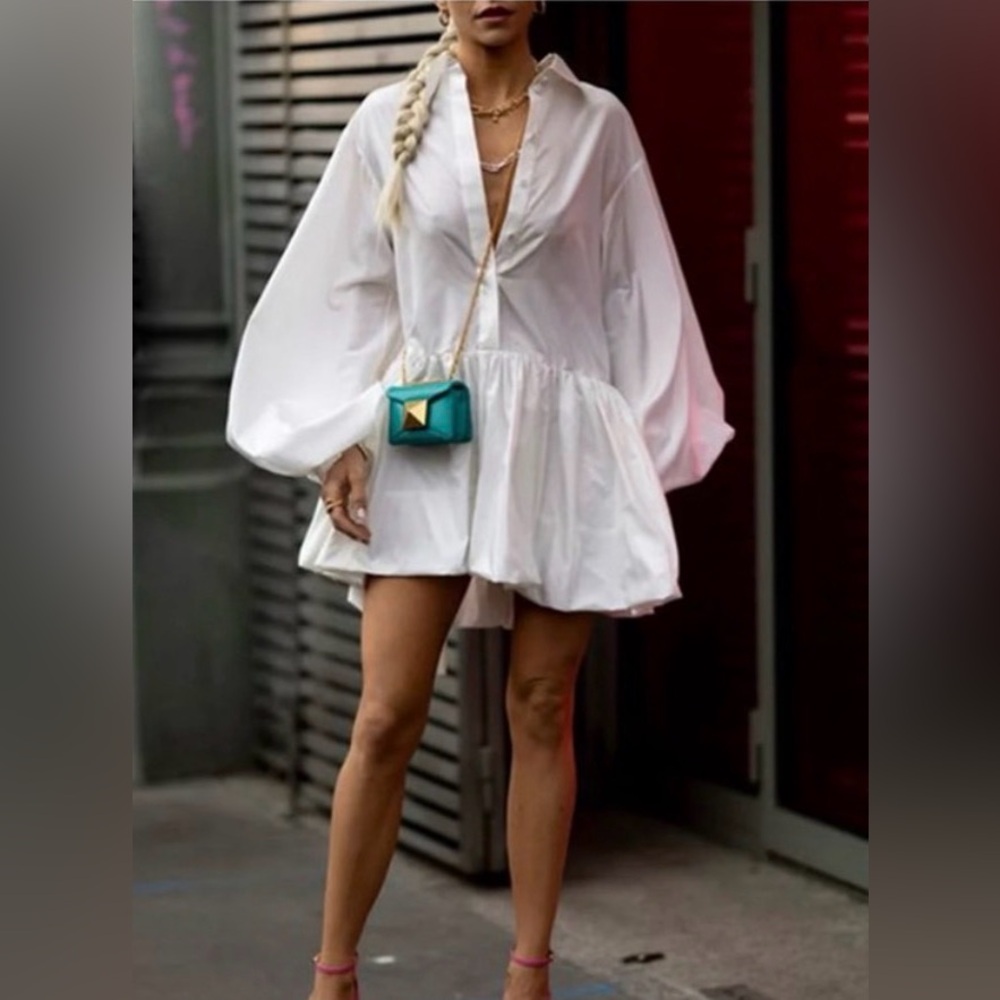 COMMENSE Elegant White Dress